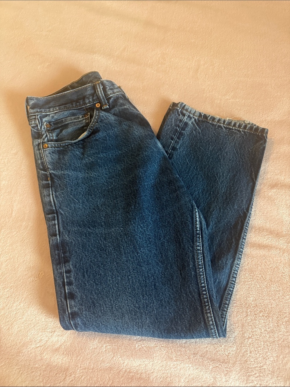 Levi's Dark Blue Classic Straight Jeans Men’s 505